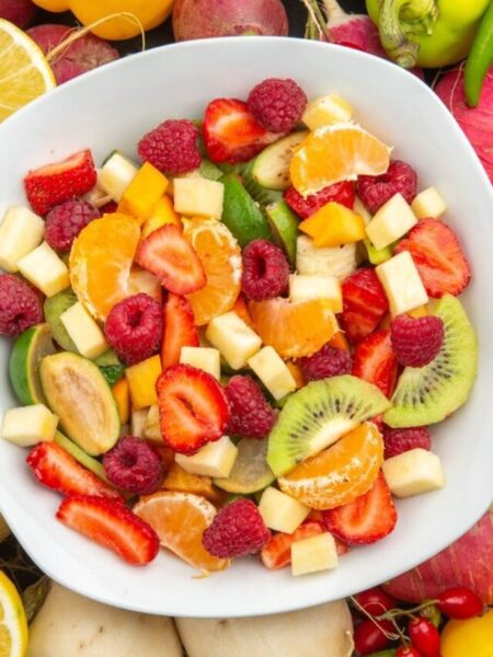 top-view-delicious-fruit-salad-inside-plate-with-fresh-fruits-gray-fruit-tree-exotic-tropical-photo-ripe-diet_140725-109945